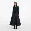 Black Boucle Cropped Jacket Black Boucle Cropped Jacket