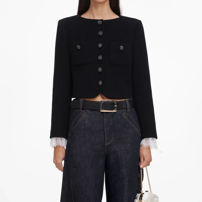 Black Button Down Jacket Black Button Down Jacket