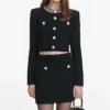 Black Crystal Trim Cardigan Black Crystal Trim Cardigan
