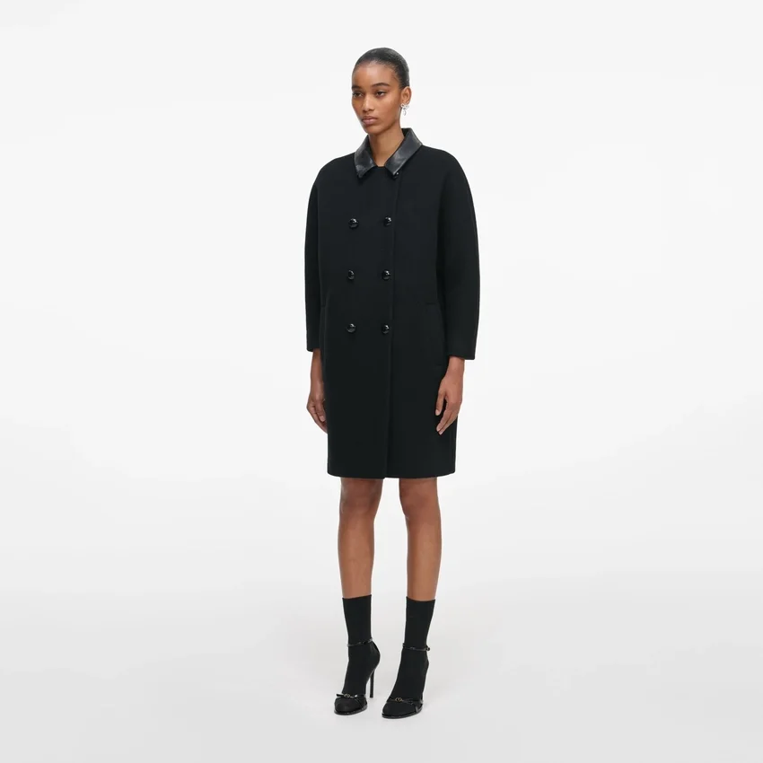 Black Double Breasted Coat Black Double Breasted Coat