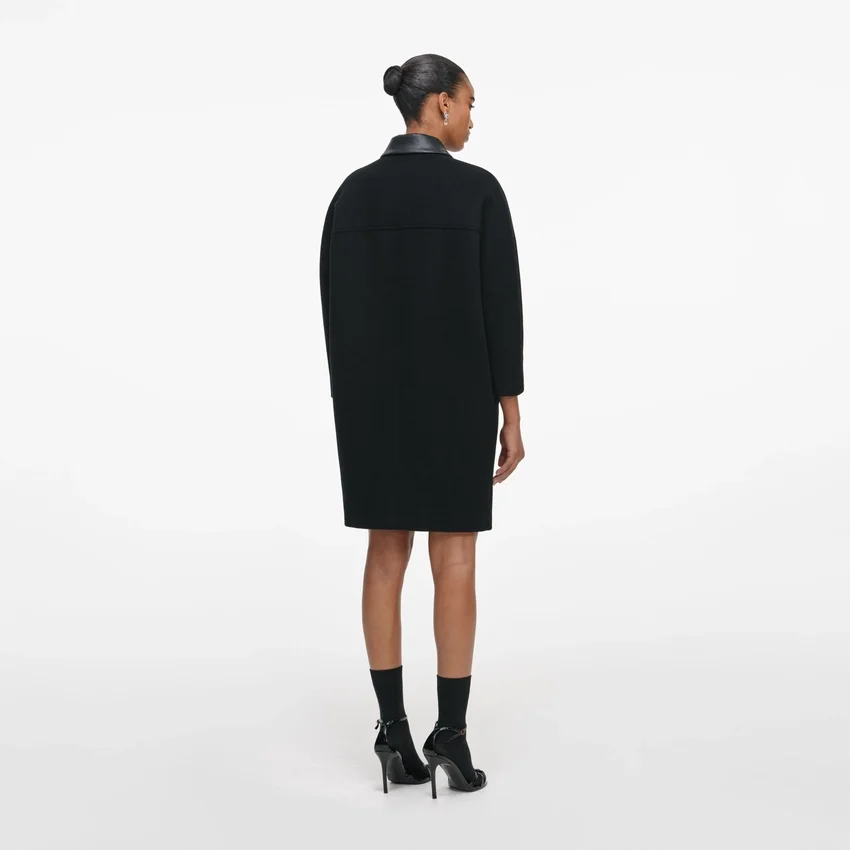Black Double Breasted Coat Black Double Breasted Coat
