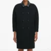 Black Double Breasted Coat Black Double Breasted Coat