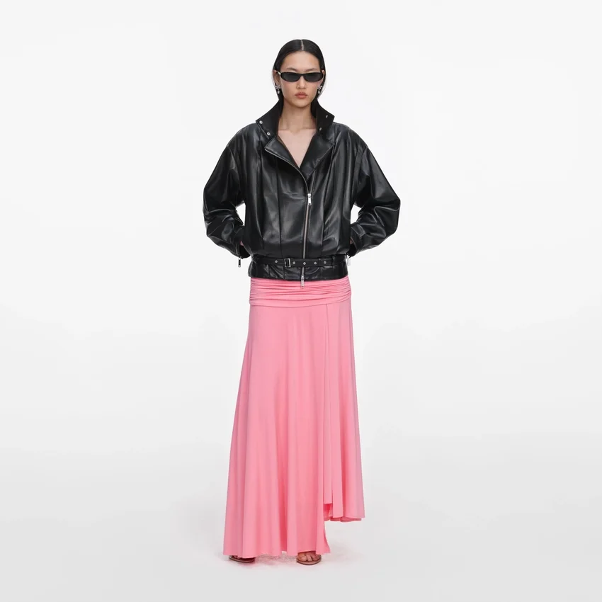 Black Faux Leather Biker Jacket Black Faux Leather Biker Jacket