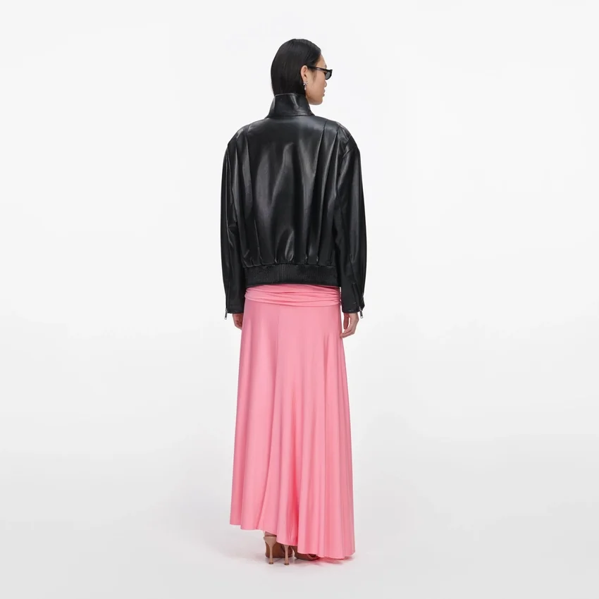 Black Faux Leather Biker Jacket Black Faux Leather Biker Jacket