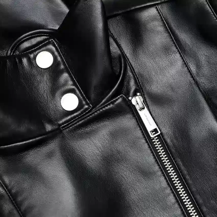 Black Faux Leather Biker Jacket Black Faux Leather Biker Jacket