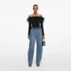 Black Feather Viscose Knit Top Black Feather Viscose Knit Top