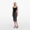 Black Taffeta Corset Top Black Taffeta Corset Top