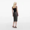 Black Taffeta Corset Top Black Taffeta Corset Top