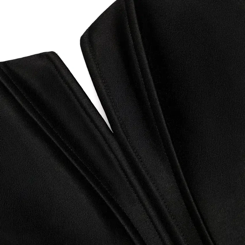 Black Taffeta Corset Top Black Taffeta Corset Top