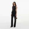 Black Wool Crepe Jumpsuit Black Wool Crepe Jumpsuit