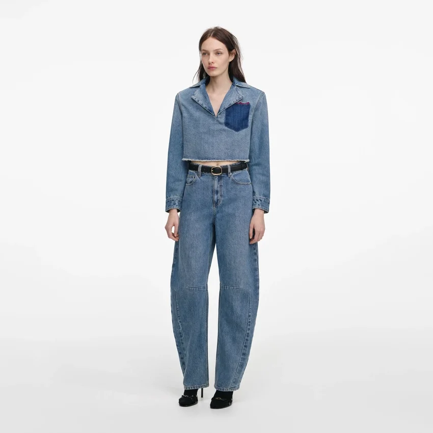 Blue Barrel Leg Jeans Blue Barrel Leg Jeans