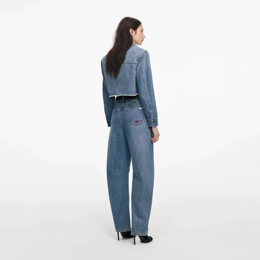 Blue Barrel Leg Jeans Blue Barrel Leg Jeans