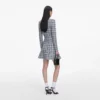 Blue Check Knit Mini Skirt Blue Check Knit Mini Skirt
