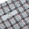 Blue Check Knit Mini Skirt Blue Check Knit Mini Skirt