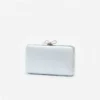 Blue Satin Clutch Bag Blue Satin Clutch Bag