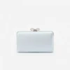 Blue Satin Clutch Bag Blue Satin Clutch Bag