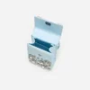 Blue Satin Crystal Mini Bow Bag Blue Satin Crystal Mini Bow Bag