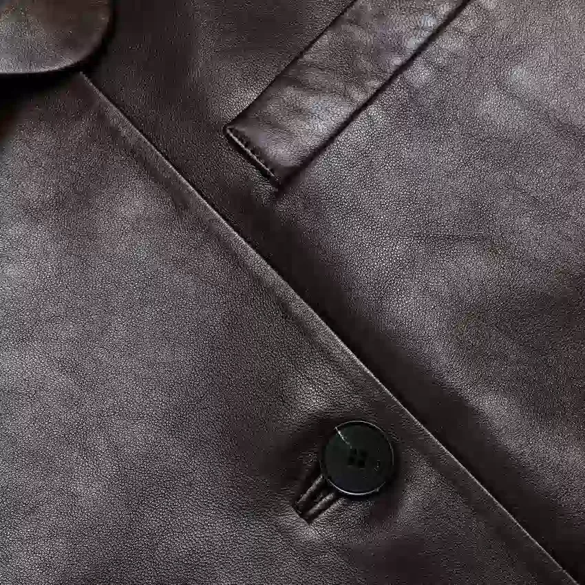 Brown Cropped Leather Jacket Brown Cropped Leather Jacket