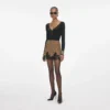 Brown Crystal Chainmail Mini Skirt Brown Crystal Chainmail Mini Skirt