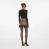 Brown Crystal Chainmail Mini Skirt Brown Crystal Chainmail Mini Skirt