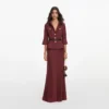 Brown Twill Maxi Dress