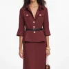 Brown Twill Maxi Dress