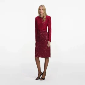 Burgundy Lace Crystal Top Burgundy Lace Crystal Top