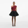 Black Flared Denim Mini Skirt Black Flared Denim Mini Skirt