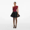 Black Flared Denim Mini Skirt Black Flared Denim Mini Skirt