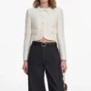 Cream Boucle Lace Collar Jacket Cream Boucle Lace Collar Jacket