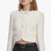 Cream Boucle Lace Collar Jacket Cream Boucle Lace Collar Jacket