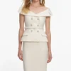 Cream Boucle Maxi Dress