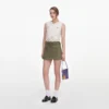 Cream Broderie Denim Top Cream Broderie Denim Top