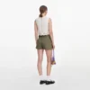 Cream Broderie Denim Top Cream Broderie Denim Top