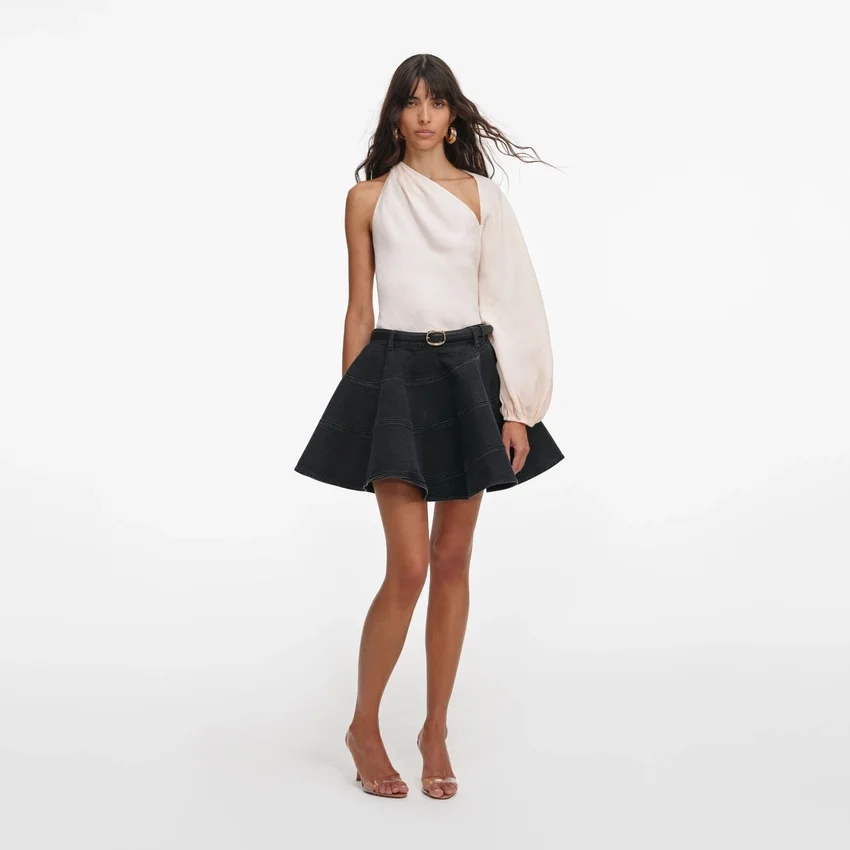 Cream Draped Sleeve Top Cream Draped Sleeve Top