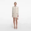Cream Embellished Boucle Jacket Cream Embellished Boucle Jacket