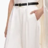 Cream Satin Trousers Cream Satin Trousers