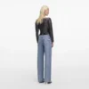 Croc Effect Straight Leg Jeans Croc Effect Straight Leg Jeans