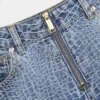Croc Effect Straight Leg Jeans Croc Effect Straight Leg Jeans