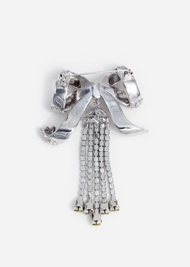 Crystal Bow Droplet Brooch Crystal Bow Droplet Brooch
