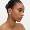 Crystal Bow Droplet Earrings Crystal Bow Droplet Earrings