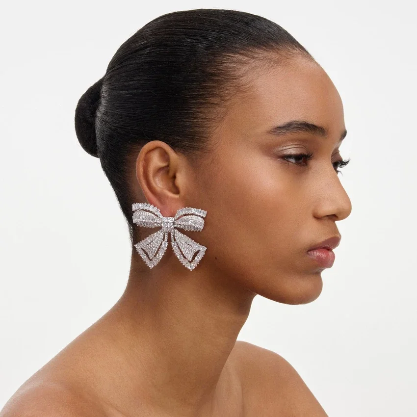 Crystal Bow Earrings Crystal Bow Earrings
