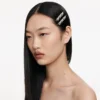 Crystal Bow Hair Slides