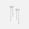 Crystal Droplet Bow Earrings Crystal Droplet Bow Earrings