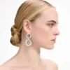 Crystal Link Two Tiered Earrings Crystal Link Two Tiered Earrings