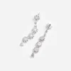 Crystal Pearl Tiered Drop Earrings Crystal Pearl Tiered Drop Earrings