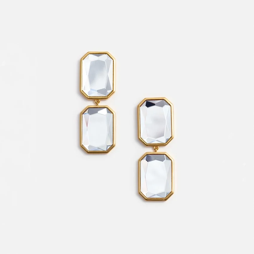 Crystal Tiered Earrings Crystal Tiered Earrings