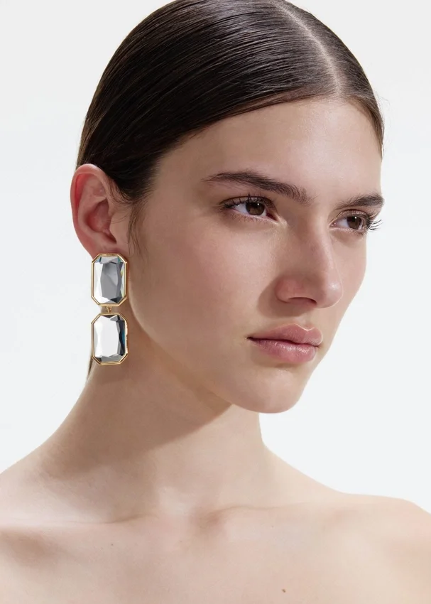 Crystal Tiered Earrings Crystal Tiered Earrings