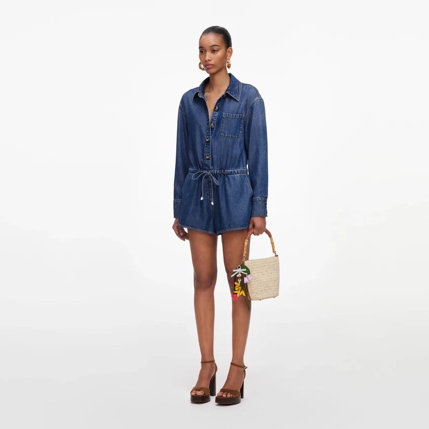 Denim Relaxed Fit Playsuit Denim Relaxed Fit Playsuit
