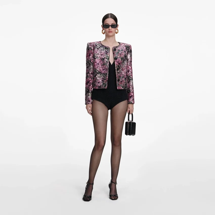 Floral Sequin Jacket Floral Sequin Jacket